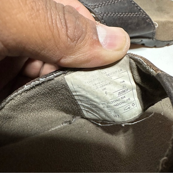 Merrell Mens Flip Flops Size 7 Brown Leather (J598617) (121 Box 15) - Picture 10 of 10